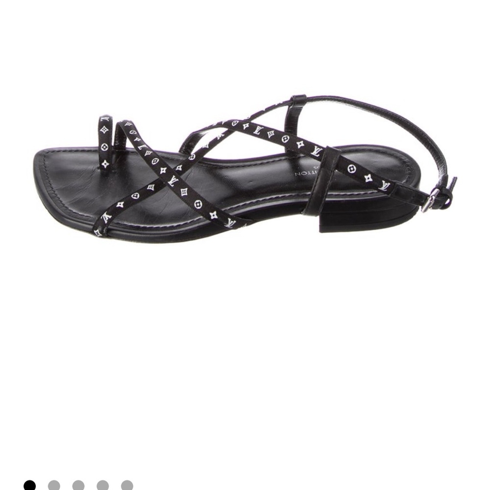 Size 41 Italian Louis Vuitton monogram slingback sandals - Picture 2 of 12